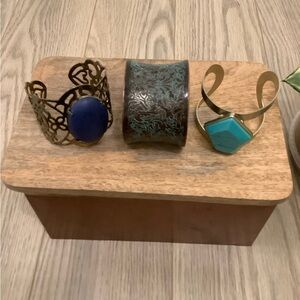 Bundle of 3 cuff bracelets❤️❤️❤️❤️